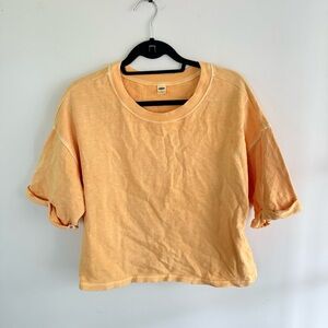 Old Navy Vintage wash yellow Short Sleeve Tee